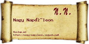 Nagy Napóleon névjegykártya